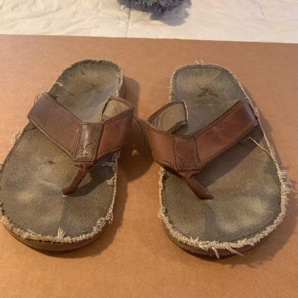 american eagle mens leather flip flops